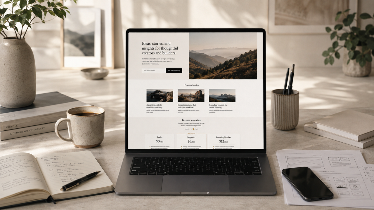 Designing a Homepage That Converts Readers into Members