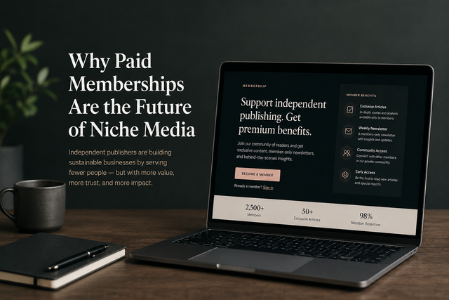 Why Paid Memberships Are the Future of Niche Media